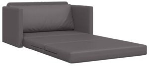 vidaXL Sofa na podłodze 2 w 1  Szara 124x71x78 cm Sztuczna skóra 7