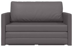 vidaXL Sofa na podłodze 2 w 1  Szara 124x71x78 cm Sztuczna skóra 8