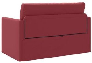 vidaXL Sofa na podłogę łóżko 2-w-1 Czerwony 124x71x78 cm sztuczna skóra 10