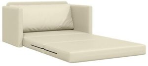 vidaXL Sofa Ziemna 2 w 1 Kremowa 124x71x78 cm skóra ekologiczna 7