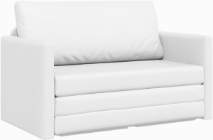 vidaXL Sofa na podłodze  2 w 1 Biała 124x71x78 cm Sztuczna skóra 2
