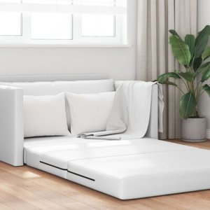 vidaXL Sofa na podłodze  2 w 1 Biała 124x71x78 cm Sztuczna skóra 6