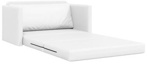 vidaXL Sofa na podłodze  2 w 1 Biała 124x71x78 cm Sztuczna skóra 7