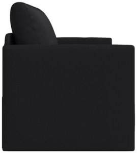 vidaXL Sofa na podłogę Łóżko 2w1 Czarna 124x71x78 cm Sztuczna skóra 9