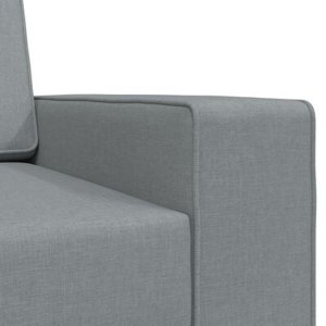 vidaXL Sofa łóżko 2 w 1 jasnoszare 245x150x60.5 cm Tkanina 9