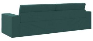 vidaXL Sofa Łóżko 2-w-1 Ciemnozielona 245x150x60.5 cm Tkanina 9