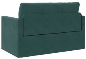 vidaXL Kanapa z funkcją spania 2-w-1 Ciemnozielona 124x204x61 cm Aksamit 10