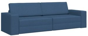 vidaXL Sofa Łóżko 2-w-1 Niebieska 245x150x60.5 cm Tapicerka 3
