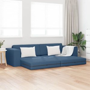 vidaXL Sofa Łóżko 2-w-1 Niebieska 245x150x60.5 cm Tapicerka 4