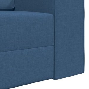 vidaXL Sofa Łóżko 2-w-1 Niebieska 245x150x60.5 cm Tapicerka 10