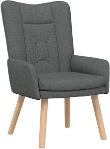 vidaXL Fotel relaksacyjny ciemnoszary materiał 2