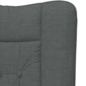 vidaXL Fotel relaksacyjny ciemnoszary materiał 5