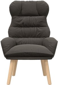 vidaXL Fotel relaksacyjny Ciemnoszary Tkanina przypominająca wełnę 4