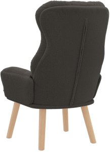 vidaXL Fotel relaksacyjny Ciemnoszary Tkanina przypominająca wełnę 6