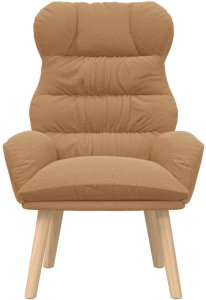 vidaXL Fotel relaksacyjny w beżowej, kręconej tkaninie 4