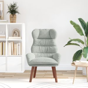 vidaXL Fotel relaksacyjny Jasnoszary Welur 3