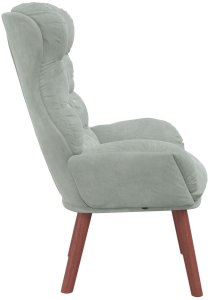 vidaXL Fotel relaksacyjny Jasnoszary Welur 5