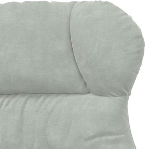 vidaXL Fotel relaksacyjny Jasnoszary Welur 7