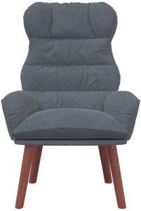 vidaXL Fotel relaksacyjny w ciemnoszarym aksamicie 4