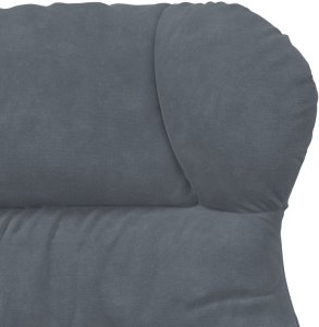 vidaXL Fotel relaksacyjny w ciemnoszarym aksamicie 7