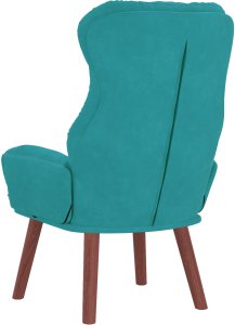 vidaXL Fotel relaksacyjny Turkusowy aksamit 5