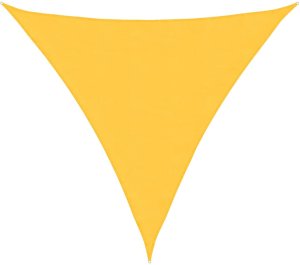 vidaXL Żagiel przeciwsłoneczny żółty 2x2x2 m 100% poliester Oxford 2