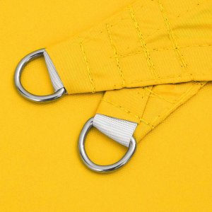 vidaXL Żagiel przeciwsłoneczny żółty 2x2x2 m 100% poliester Oxford 5