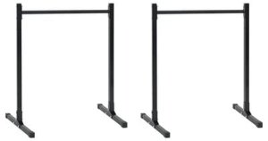 vidaXL Zestaw stacji dipowych 2 szt. Regulowana wysokość 88,5/98,5 cm Stal 3