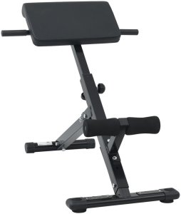 vidaXL Ławka Hiperekstensions 120 kg Składana i Regulowana Stal 1