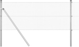 vidaXL vidaXL Siatka spawana 0.4x50 m Stal ocynkowana 3
