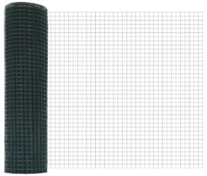 vidaXL Zielona Spawana Siatka Druciana 0,4x25 m Stal 6