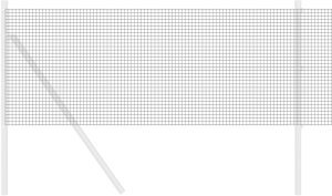 vidaXL Ogrodzenia spawane Szare 0.8 x 25 m Stal 3