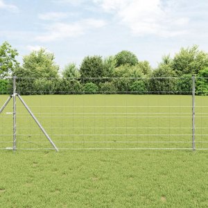 vidaXL Ogrodzenie polowe  1x10 m Stal ocynkowana 1