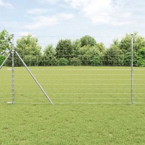 vidaXL Ogrodzenie Pole 1.4x25 m Stal Ocynkowana 4
