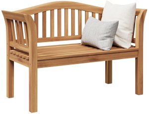 vidaXL Ławka ogrodowa 120x53.5x85 cm z drewna tekowego 3