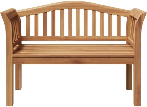 vidaXL Ławka ogrodowa 120x53.5x85 cm z drewna tekowego 5