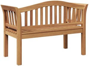 vidaXL Ławka ogrodowa 120x53.5x85 cm z drewna tekowego 7