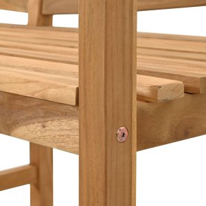 vidaXL Ławka ogrodowa 120x53.5x85 cm z drewna tekowego 10