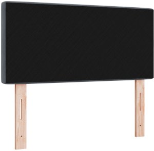 vidaXL Wezgłowie z kryształowymi guzikami, ciemnoszare, 90 cm, aksamitne 7