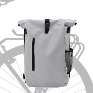 vidaXL Torba rowerowa  na bagażnik 20 L Szara 31x13x58 cm 1