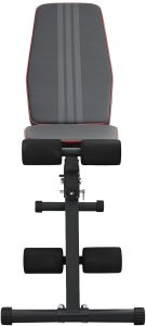 vidaXL Regulowana ławka  składana 230 kg czarna stal 1