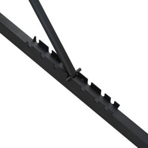 vidaXL Regulowana ławka  składana 230 kg czarna stal 6