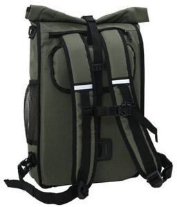 vidaXL Torba rowerowa  na bagażnik 20 L oliwkowa 31x13x58 cm 9