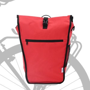 vidaXL Torba rowerowa na bagażnik 20 L Czerwona 34x16x59 cm 1