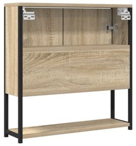 vidaXL Szafka z lustrem do łazienki w kolorze dębu sonoma, 60x16x60 cm 9