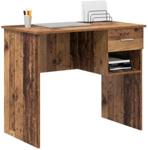 Biurko vidaXL Brązowe 90 cm x 49.5 cm 3