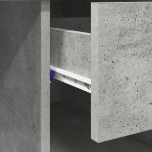 Biurko vidaXL Szare 90 cm x 49.5 cm 9