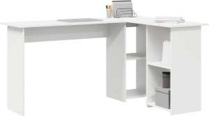 Biurko vidaXL Białe 140 cm x 60 cm 2