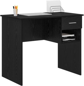 Biurko vidaXL Czarne 90 cm x 49.5 cm 3