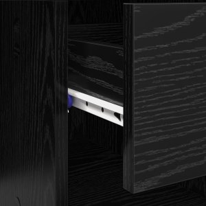 Biurko vidaXL Czarne 90 cm x 49.5 cm 9